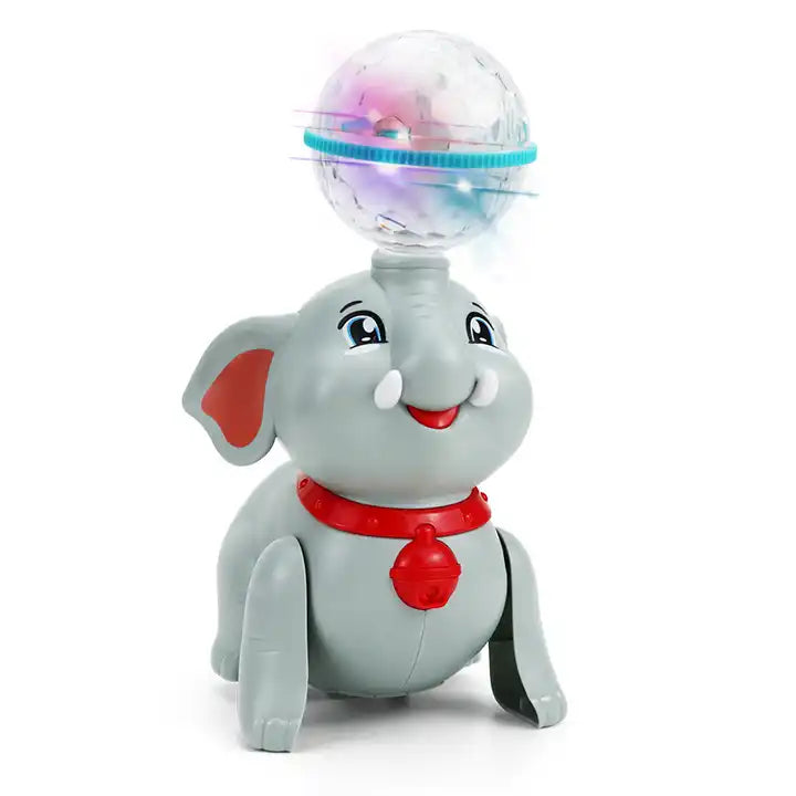 Light & Musical Stunt Elephant with Crystal Ball