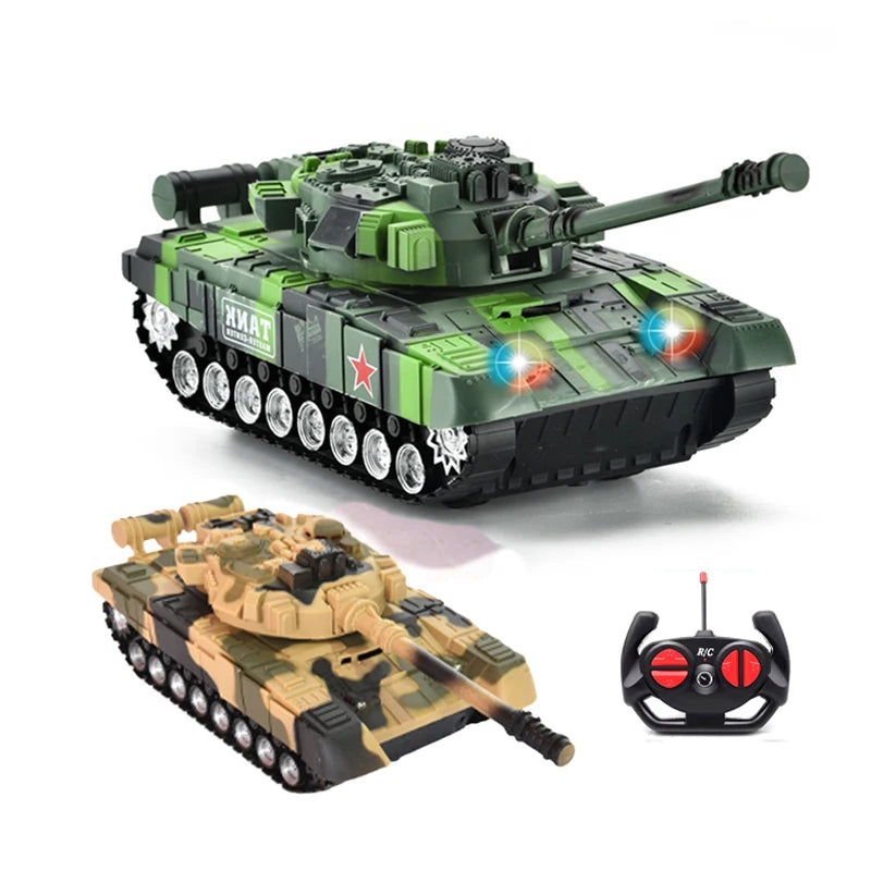 Remote-controlled army tank | Military tank | RC military tank toy with LED lights