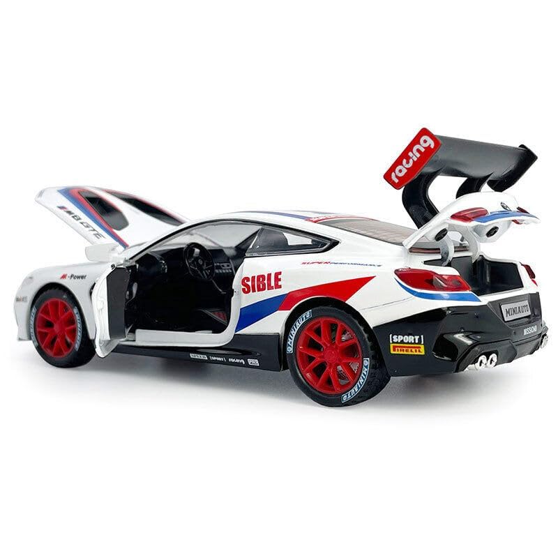 BMW M8 GTE SPORTS 1:32 DIECAST METAL TOY CAR (MULTICOLOUR :- BLACK, WHITE)