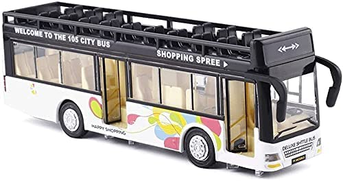 METAL BUS TOYS FOR KIDS DIECAST BUS TOY WITH LIGHT SOUND PULL BACK COLLECTION BUS TOYS FOR BOY KIDS