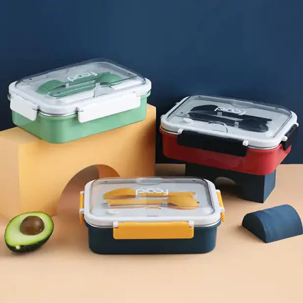 Lunch Box for Kids/Men/Women, Containers with 3 Compartments Office Lunch Box Freezer/Dishwasher Safe.