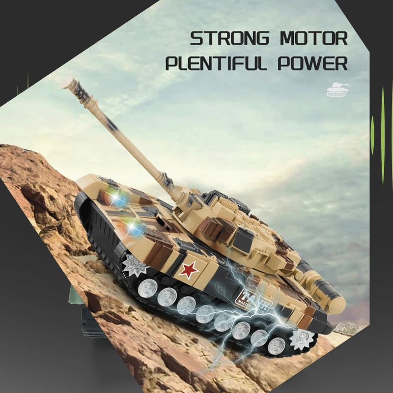 Remote-controlled army tank | Military tank | RC military tank toy with LED lights