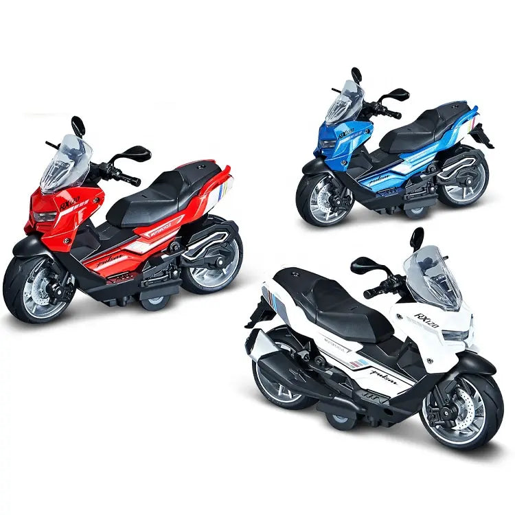 Pulsar Rx 120 Scooter  Diecast Metal Toy (Multicolour :- Blue , Orange , Red , White)