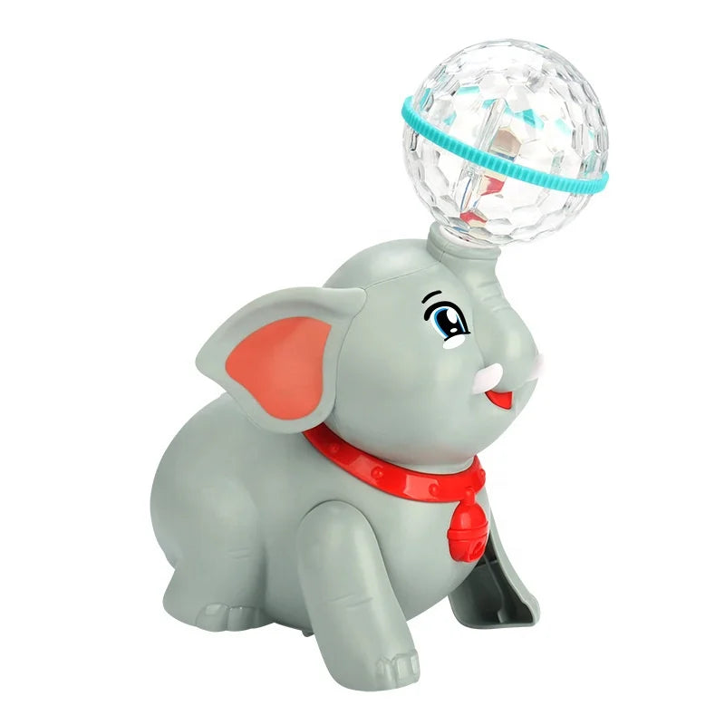 Light & Musical Stunt Elephant with Crystal Ball