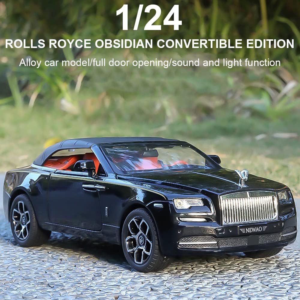 ROLLS-ROYCE CONVERTIBLE SUPER SPORTS 1:24 DIECAST METAL TOY CAR (MULTICOLOUR :- BLACK, PURPLE, SKYBLUE, WHITE)