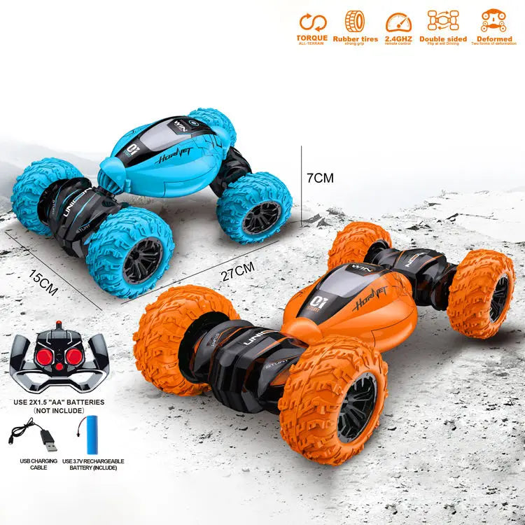 Remote Control Car Double Sided with 360 Spin, Flip, Twist, Climbing, Stunt RC Car