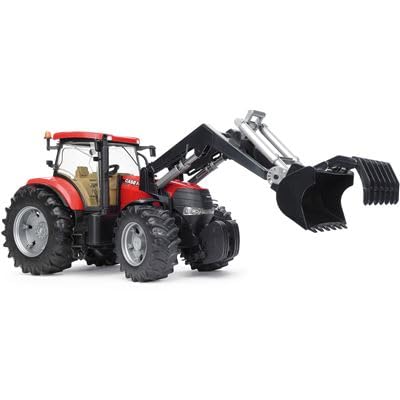 REMOTE CONTROL FARM TRACTOR FOR KIDS, REALISTIC RC TRACTOR WITH REAR LOADER AND FRONT LOADER, MULTI COLOUR [SIZE:-21CM*12CM*7CM]