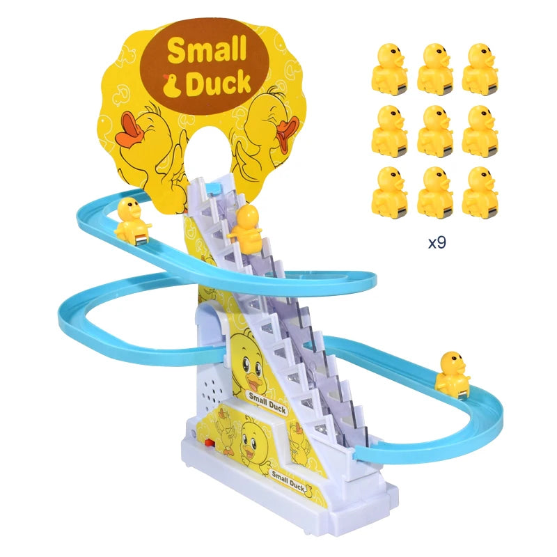 Duck Track Slide Toys Climb Stairs Toy | Educational Climbing Stairs Toys with Music for Children Toddler Boys Girls (3 Ducks Included)