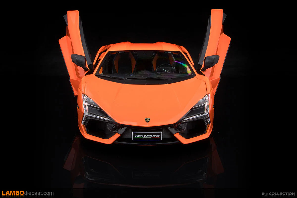 Lamborghini Revuelto 1:24 Diecast Metal Toy Car (Multicolour :- Orange , Red , White)