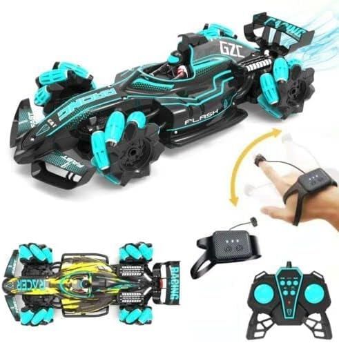 Remote Control Car - Made with Premium Quality plastic with high power 4WD Dual Motor – Kids toys Car with Remote Control and Smart Watch Gesture...