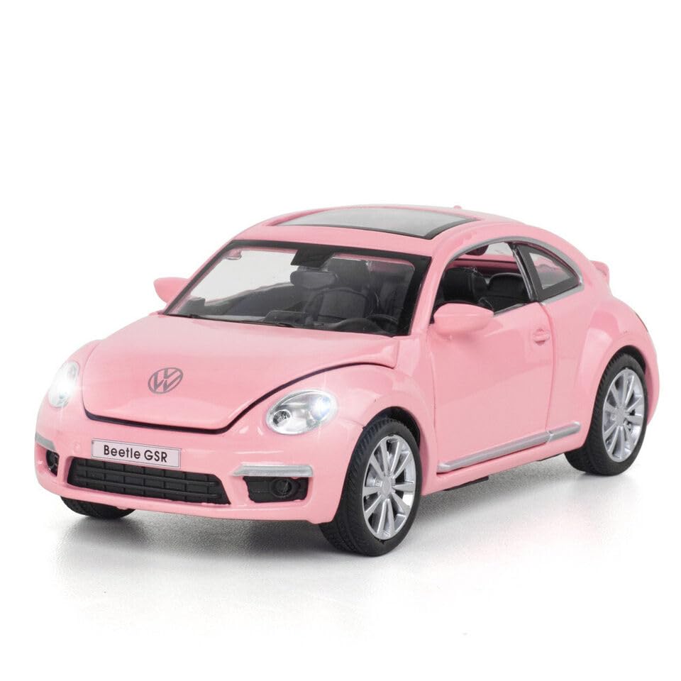 Volkswagen Beetle 1:32 Diecast Metal Toy car for Kids with Openable Doors & Light, Music Toy Vehicle for Kids【 MULTICOLOR 】