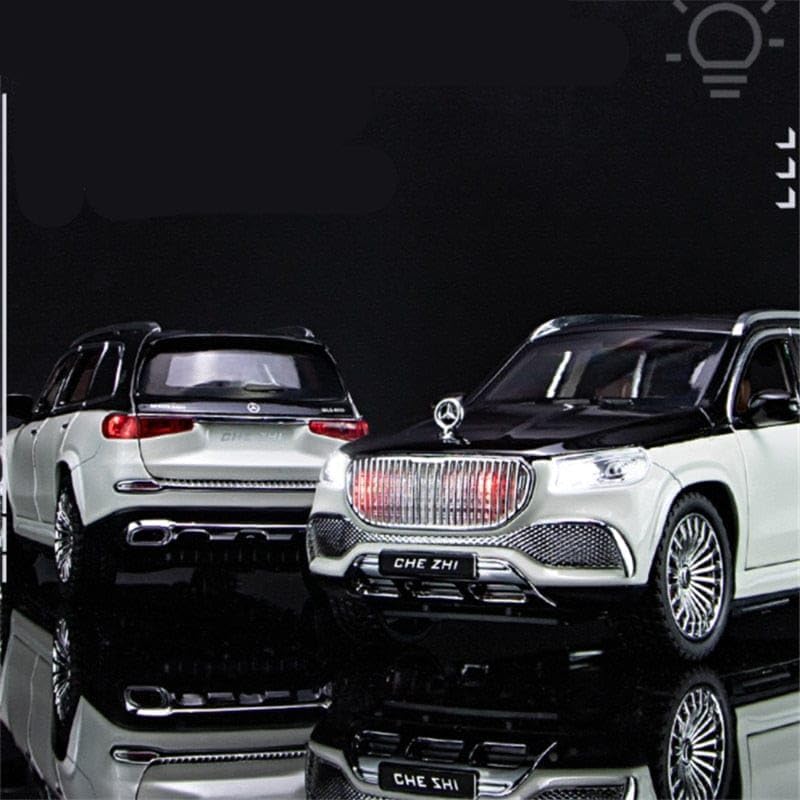 Mercedes Benz GLS600 1:24 Diecast Metal Toy Car Scale Model with Sound Light Mini Auto Toy for Kids Metal Model Toy Car with Sound and Light (MULTICOLOR)