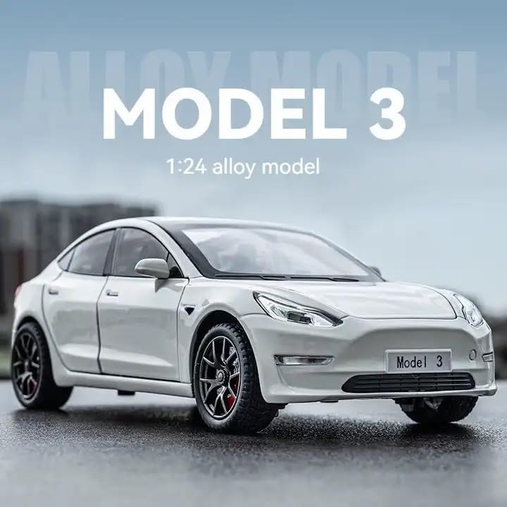 TESLA MODEL-3 1:24  DIECAST METAL TOY CAR