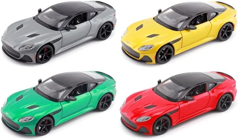 Aston Martin GT 1:24 Alloy Diecast Metal Toy Car Model Sound and Light Pull Back Collection Kids toy[3 Color available Any 1 Random Send ][22CM*9CM*8CM]