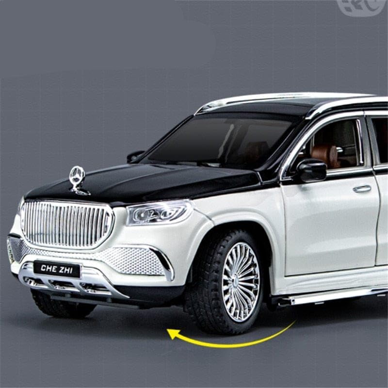 Mercedes Benz GLS600 1:24 Diecast Metal Toy Car Scale Model with Sound Light Mini Auto Toy for Kids Metal Model Toy Car with Sound and Light (MULTICOLOR)