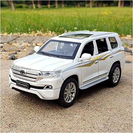 Toyota Land Cruiser Prado 1:32 Diecast Metal Car Model Toy With Music (4 Color Available 1 Color Send)