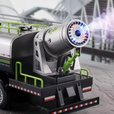 UNBREAKABLE METAL TRUCK TOY PULL BACK VEHICLES ENGINEERING TOYS METAL TRUCK WITH LIGHT & SOUND FOR KIDS BOYS GIRLS (WATER SPRAY FIRE TRUCK) (COLOR AS PER STOCK)