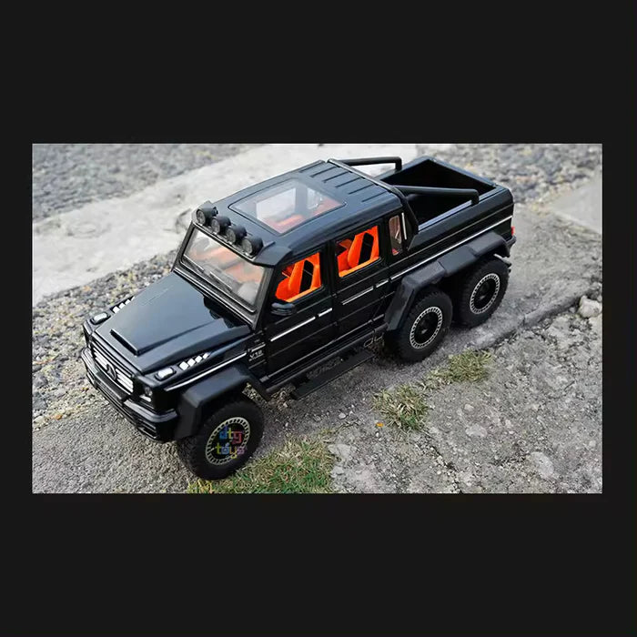 MERCEDES BENZ 6X6 AMG 1:24 DIECAST METAL TOY CAR (MULTICOLOUR :- BLACK, GOLDEN, WHITE)