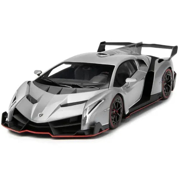 LAMBORGHINI VENENO 1:24 DIECAST METAL TOY CAR (MULTICOLOUR :- RED, WHITE GRAY)