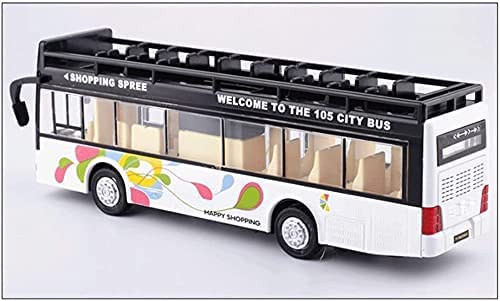 METAL BUS TOYS FOR KIDS DIECAST BUS TOY WITH LIGHT SOUND PULL BACK COLLECTION BUS TOYS FOR BOY KIDS