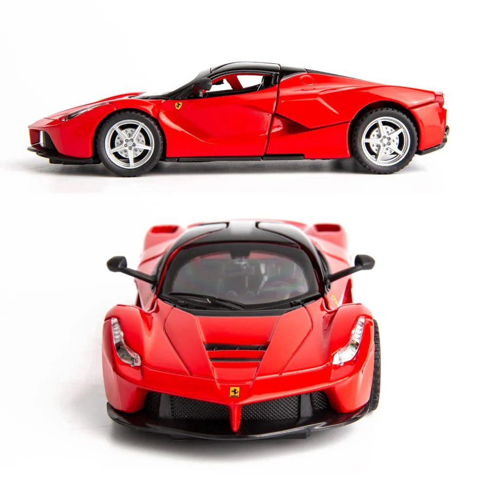 FERRARI LAFERRARI 1:32 DIECAST METAL TOY CAR (MULTICOLOUR :- BLACK, RED, YELLOW)