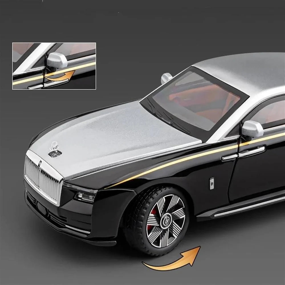 Rolls Royce Ghost Coupe Sports 1:24 Diecast Metal Toy Car (Multicolour :- Black, Blue)