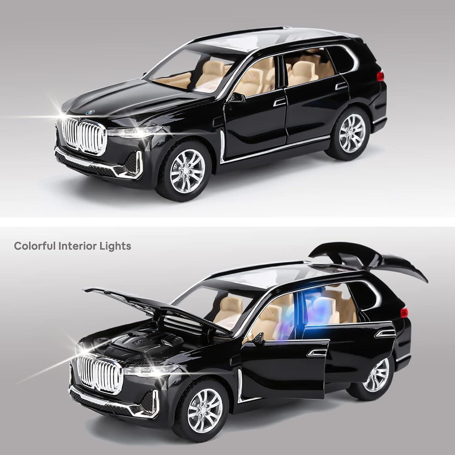 BMW X7 1:32 Die Cast Metal Toy Car Light And Sound For Kid (Pack Of 1)