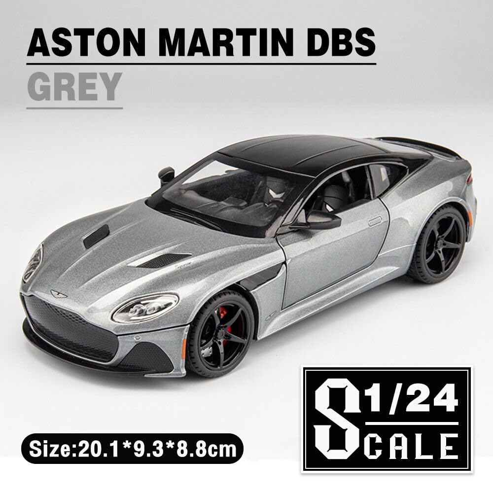 Aston Martin GT 1:24 Alloy Diecast Metal Toy Car Model Sound and Light Pull Back Collection Kids toy[3 Color available Any 1 Random Send ][22CM*9CM*8CM]