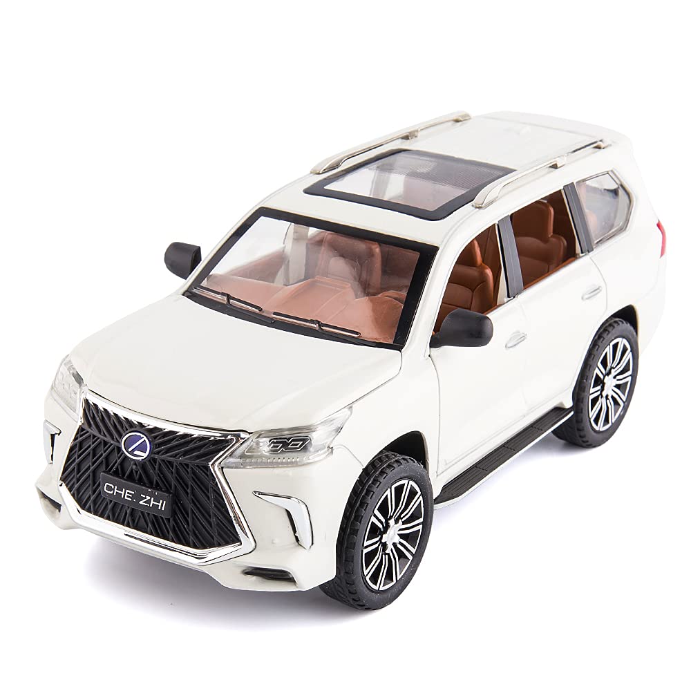 Lexus LX570 1:24 Diecast Metal Toy Car with Openable Door and Sound Light, Gifts Toys for Kids【 Multicolor 】