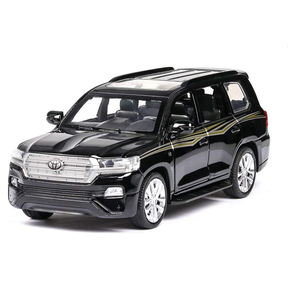 Toyota Land Cruiser Prado 1:32 Diecast Metal Car Model Toy With Music (4 Color Available 1 Color Send)