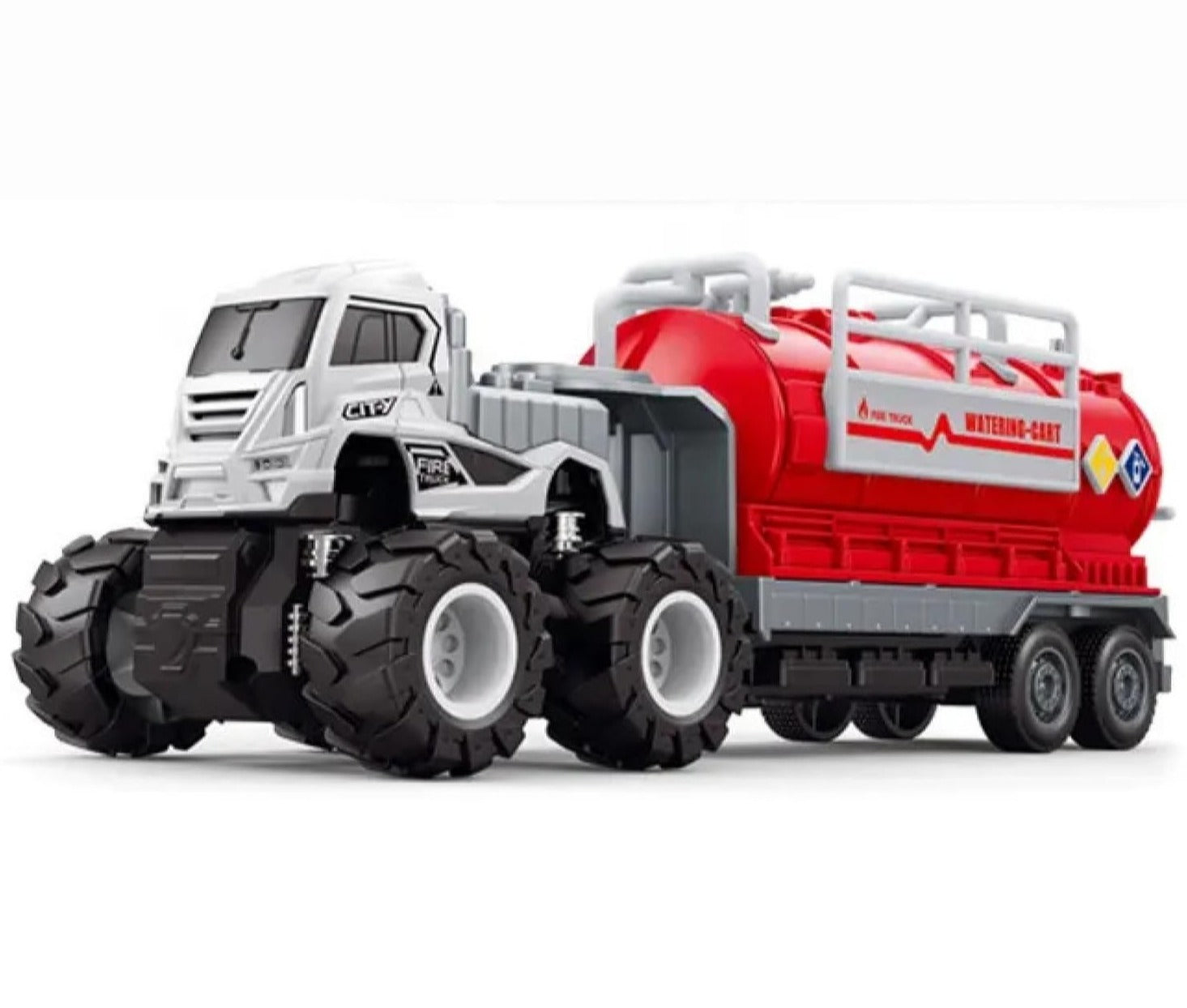 1:43 4WD Metal Toys Alloy Diecast Truck Set , Diecast Miniature Car Model (Pack of 3) (City Service Truck)