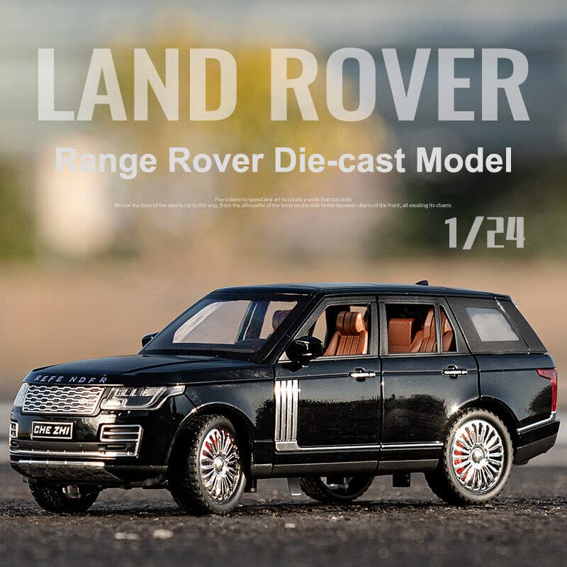 RANGE ROVER 1:24 DIECAST METAL TOY CAR WITH OPENABLE DOORS & LIGHT, MUSIC BOYS CAR FOR KIDS BEST TOYS GIFTS TOYS FOR KIDS [SIZE:-22CM*9CM*7CM]【 MULTICOLOR 】