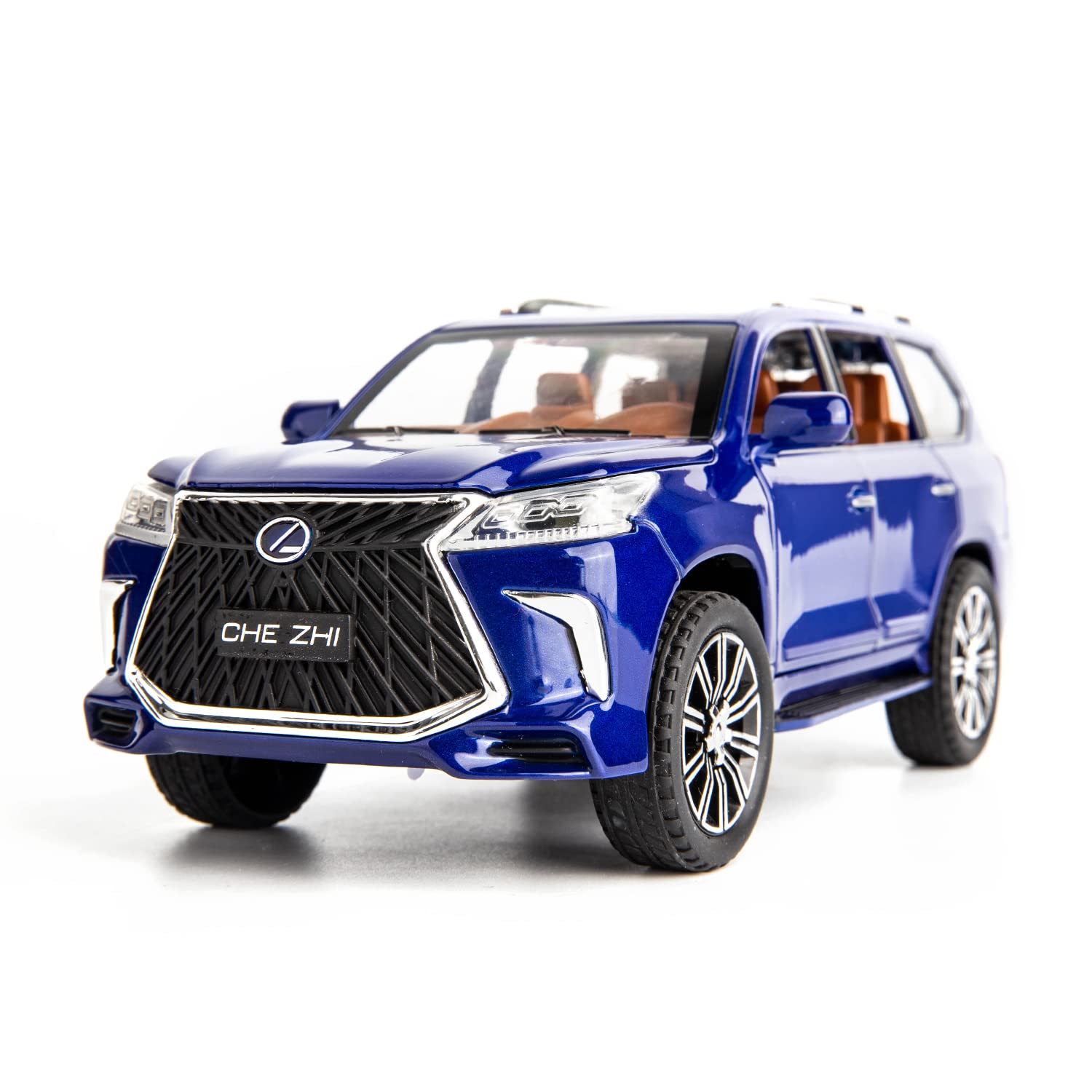 Lexus LX570 1:24 Diecast Metal Toy Car with Openable Door and Sound Light, Gifts Toys for Kids【 Multicolor 】