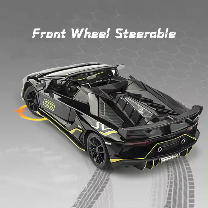 LAMBORGHINI SVJ-63 1:24 DIECAST METAL TOY CAR (MULTICOLOUR :- GRAY, GREEN ,YELLOW, BLACK)