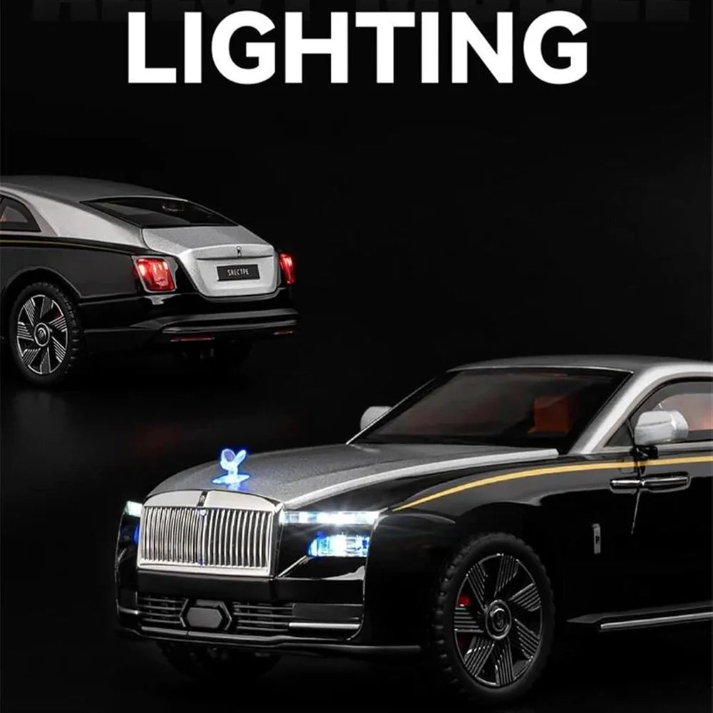 Rolls Royce Ghost Coupe Sports 1:24 Diecast Metal Toy Car (Multicolour :- Black, Blue)