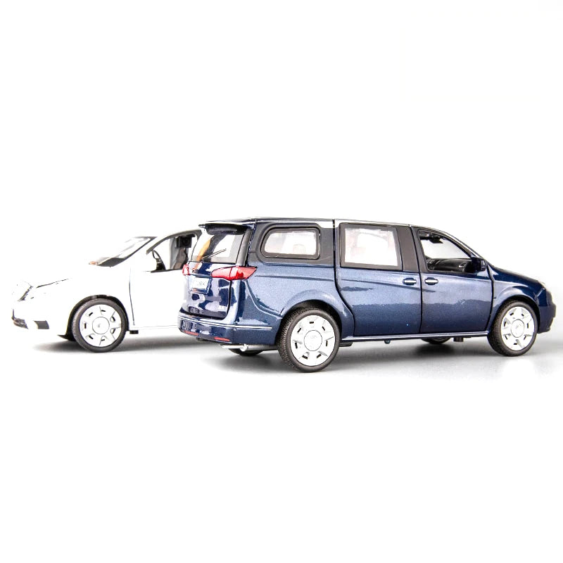 Buick GL8 1:32 Diecast Metal Toy Car (Multicolour :- Blue, White, Gold)