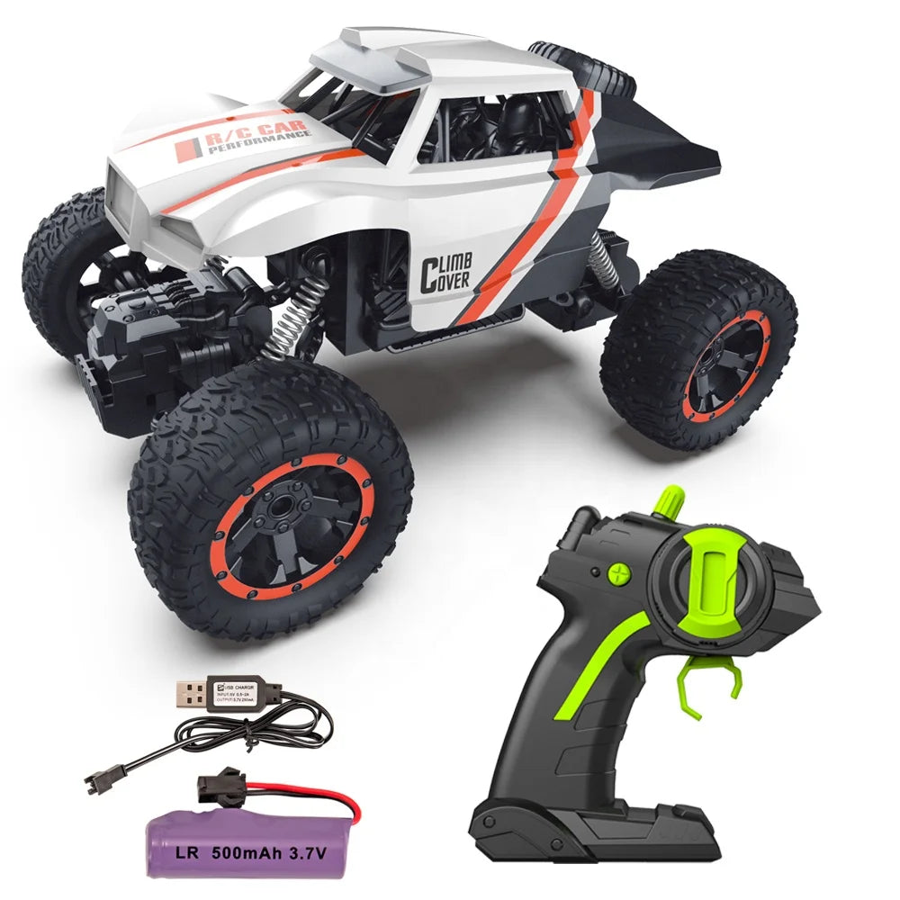 4 Wheel Metal Alloy Rock Crawler Buggy Rally Remote Control Car Monster Truck