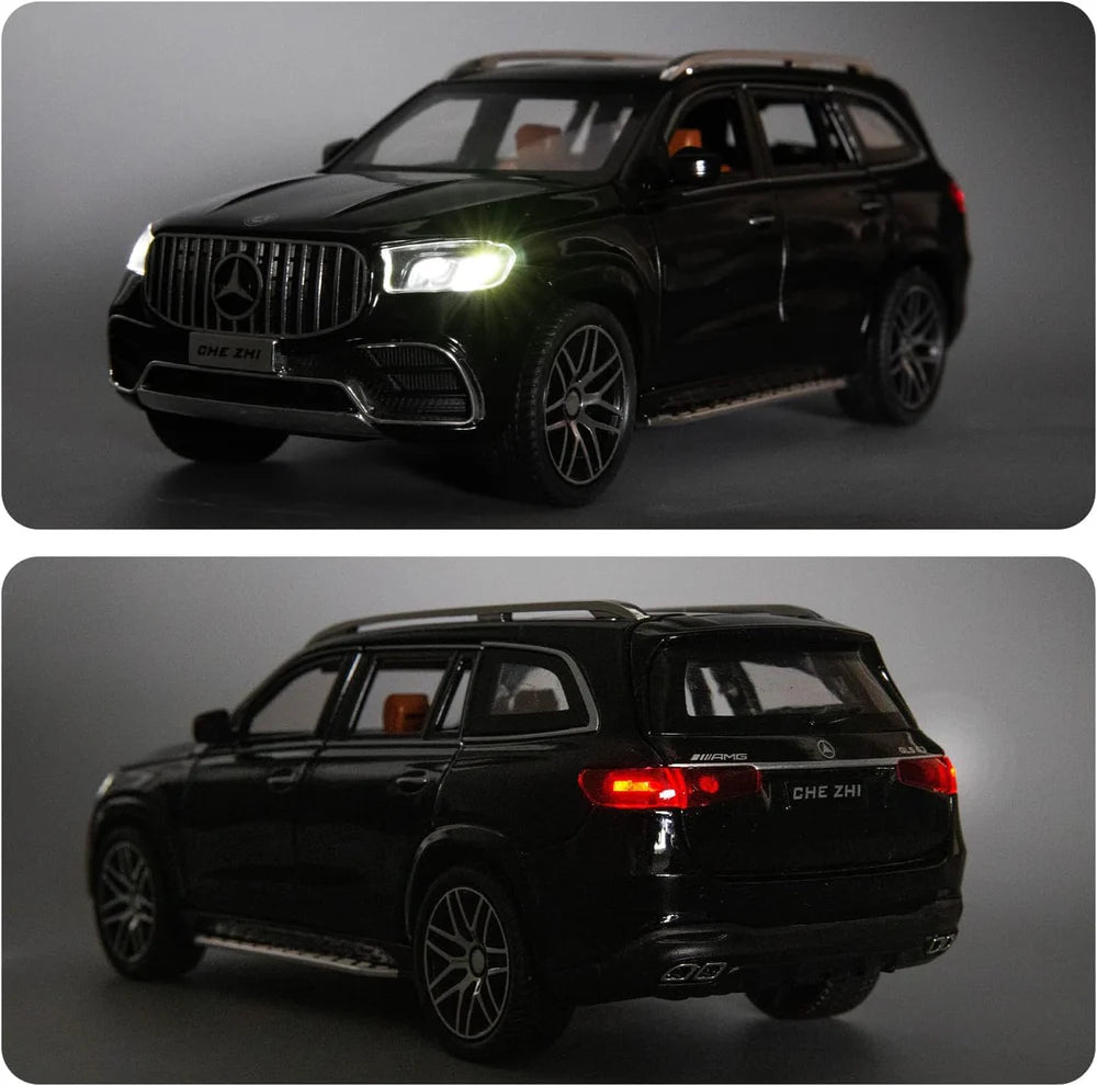 MERCEDES BENZ GLS63 MAYBACH 1:24 DIECAST METAL TOY CAR (MULTICOLOUR :- BLACK, GREEN, WHITE)