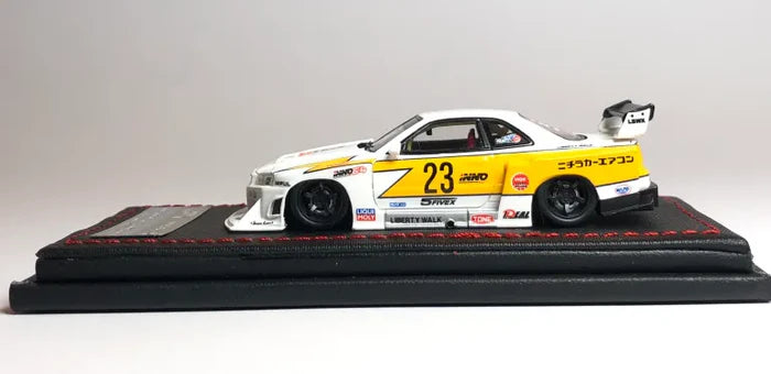 LBWK Nissan E-R34 Super Silhouette Skyline GTR 1:24 Diecast Metal Toy Car