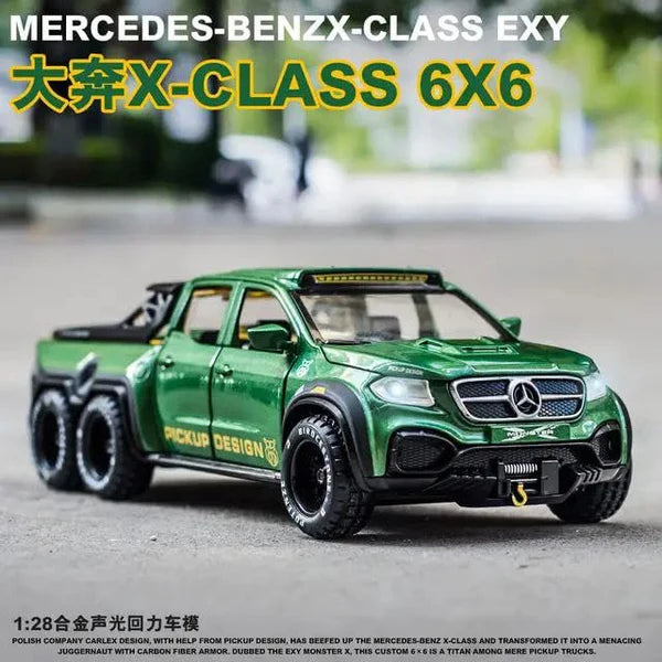 AMG*6-6-PICKUP 1:24 DIECAST METAL TOY CAR (MULTICOLOUR :-BLACK, GREEN ,RED)