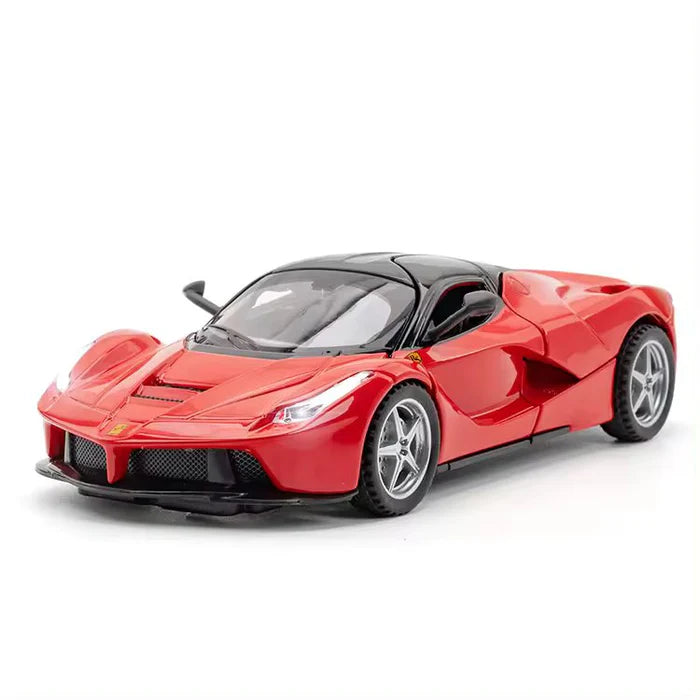 FERRARI LAFERRARI 1:32 DIECAST METAL TOY CAR (MULTICOLOUR :- BLACK, RED, YELLOW)