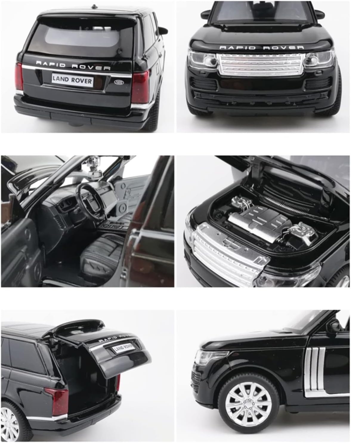 Range Rover 1:32 Diecast Metal Toy Car Sound Light Toy [3 Color Available Color Send]