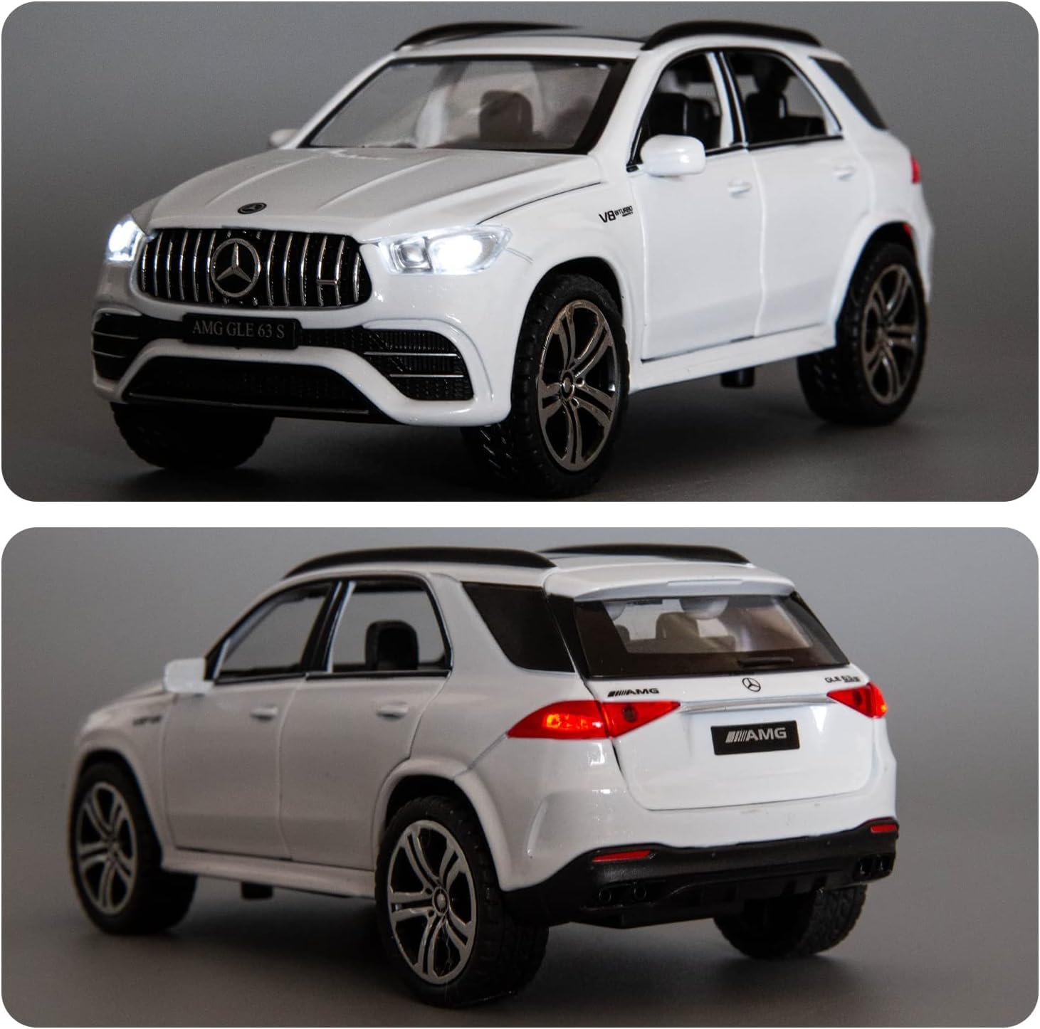 Mercedes Benz AMG GLE G63S 1:32 Diecast Pull Back Toy Car Model with Sound Light Boys Gifts Toys for Kids 【 MULTICOLOR 】