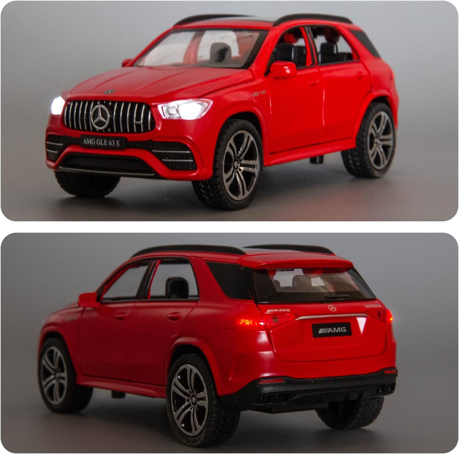 Mercedes Benz AMG GLE G63S 1:32 Diecast Pull Back Toy Car Model with Sound Light Boys Gifts Toys for Kids 【 MULTICOLOR 】