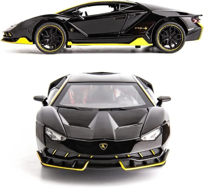 LAMBORGHINI CENTENARIO LP770 1:24 DIECAST METAL TOY CAR (MULTICOLOUR :- BLACK, RED, YELLOW)