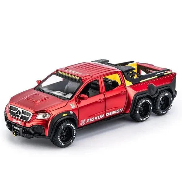 AMG*6-6-PICKUP 1:24 DIECAST METAL TOY CAR (MULTICOLOUR :-BLACK, GREEN ,RED)