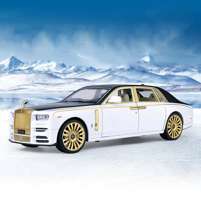 ROLLS ROYCE PHANTOM - LUX GOLD 1:24 DIECAST METAL TOY CAR