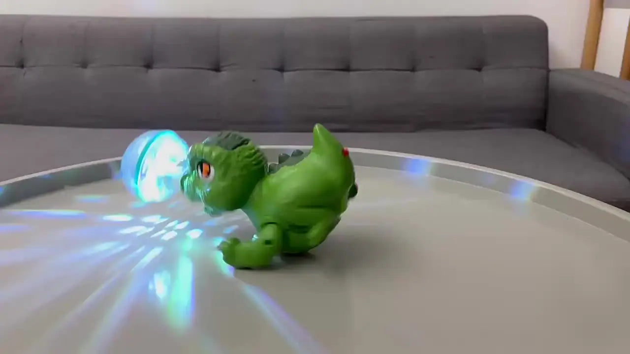 Electric Dinosaur Toy with Top Ball Battery Powered