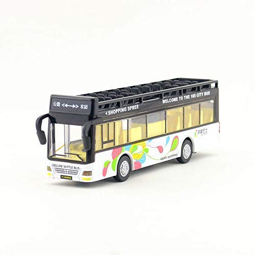 METAL BUS TOYS FOR KIDS DIECAST BUS TOY WITH LIGHT SOUND PULL BACK COLLECTION BUS TOYS FOR BOY KIDS