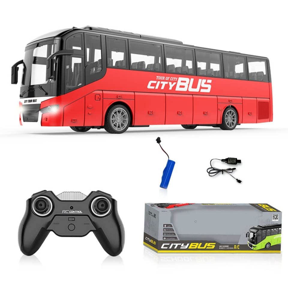 Remote Control Luxury City Bus /Rc Bus With Light/Remote Control Luxury Bus-Multicolor - Kids